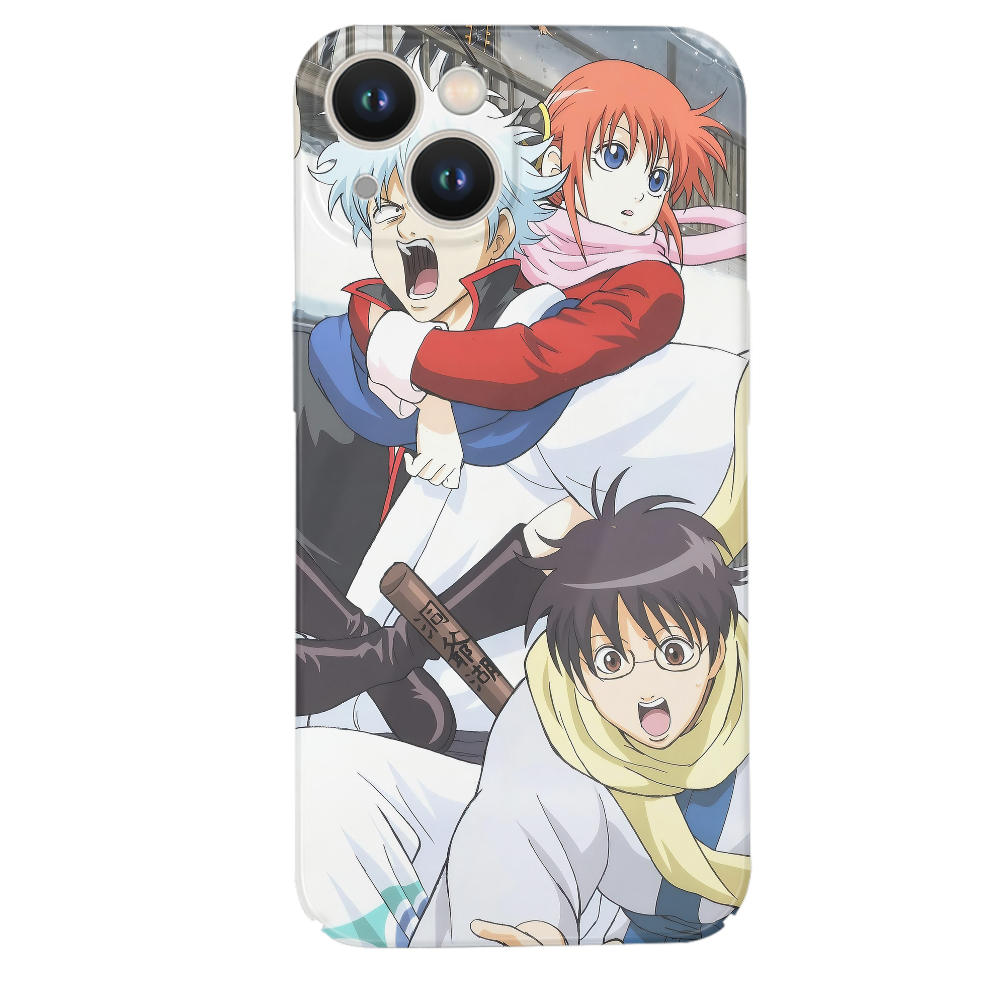 （画像用） ぎんたま 坂田銀時（さかたぎんとき） 神楽 志村新八（しむら しんぱち） GINTAMA Sakata Gintoki Kagura Shimura Shinpachi 【iPhone 14シリーズ対応】ハードケース